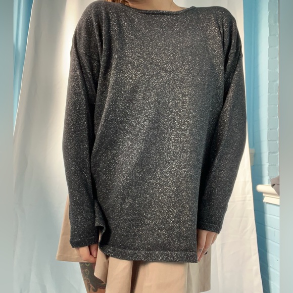 VINTAGE l’eau vive SPARKLY sweater size medium - Picture 1 of 5